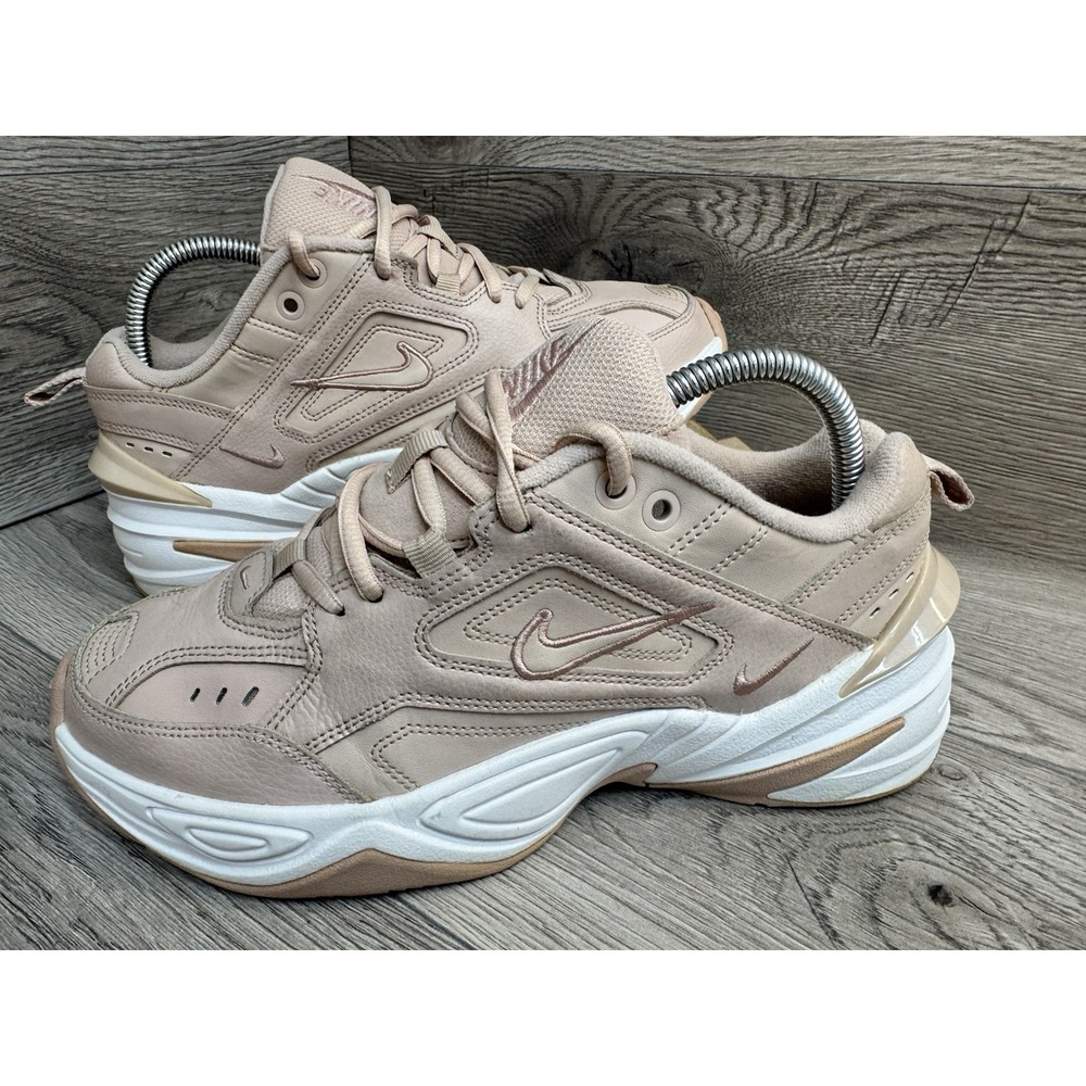 Nike M2K Tekno Women's Size 7.5 Particle Beige Pink Chunky Sneakers AO3108-202